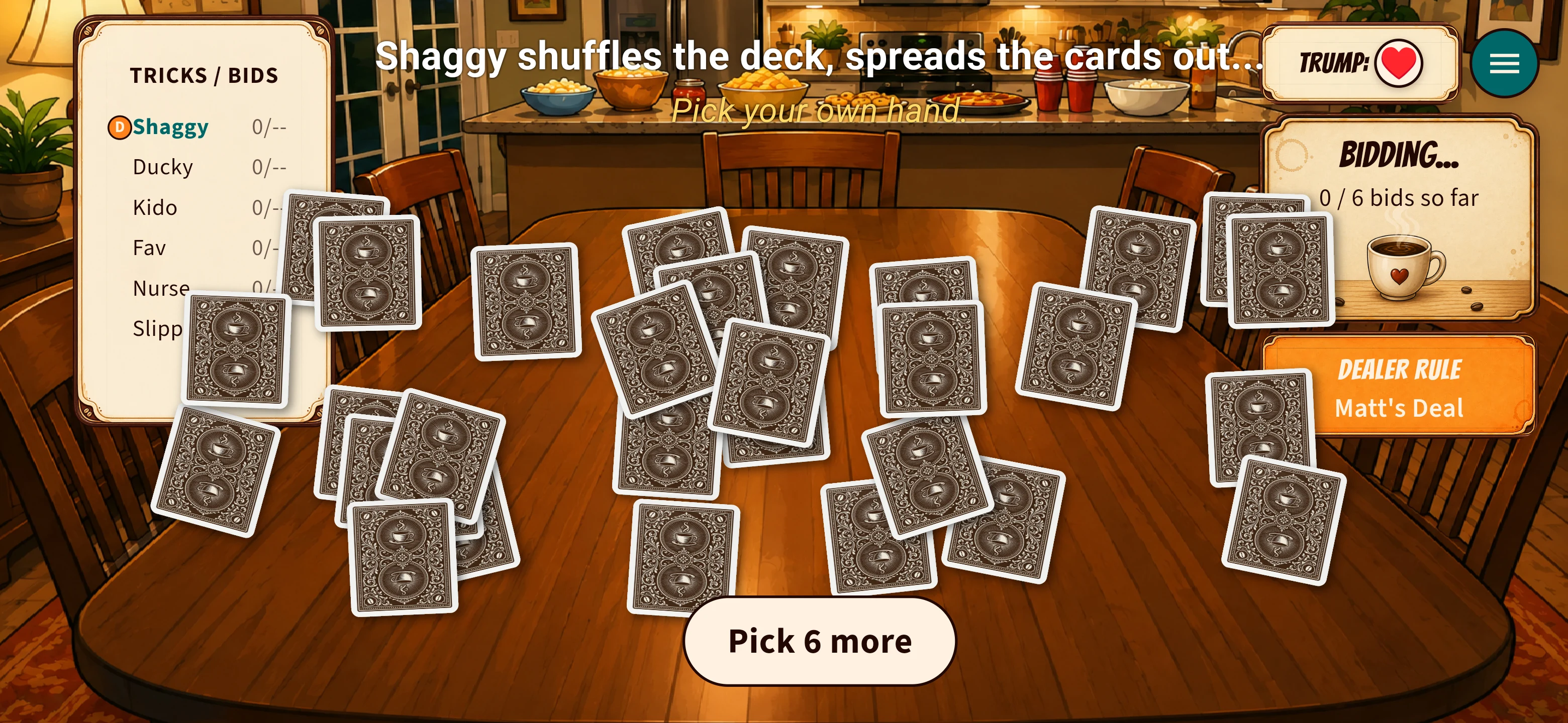 Oh Fudge (Oh Hell on Coffee) screenshot